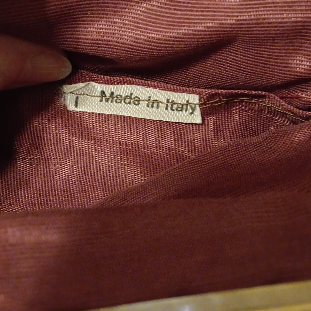 Vintage dk red velvet bag - Picture 6 of 10